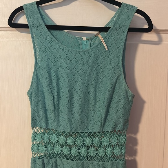 Free People Daisy Sleeveless Dress in Turquoise Size 2 - Picture 3 of 10